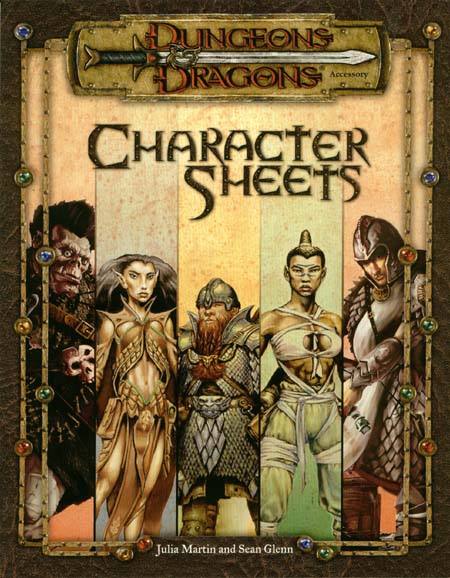 TSR Dungeons & Dragons Third Edition Archive: Character Sheets