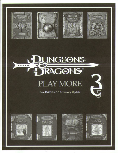 TSR Dungeons & Dragons Third Edition Archive: Revision Update