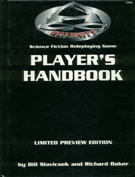 TSR Alternity Archive: Player's Handbook (Limited Preview Edition)