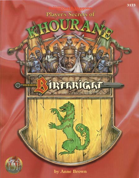 TSR Dungeons & Dragons Archive: Birthright: Player's Secrets of Khourane