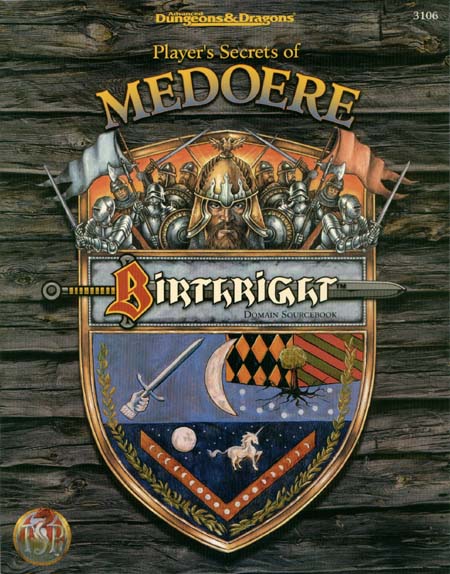 TSR Dungeons & Dragons Archive: Birthright: Player's Secrets of Medoere