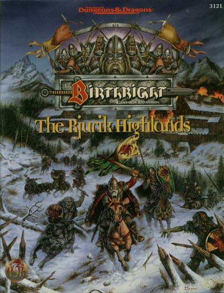 TSR Dungeons & Dragons Archive: Birthright: The Rjurik Highlands