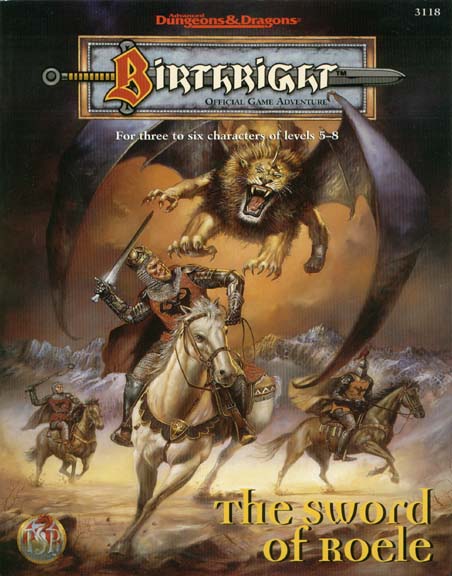 TSR Dungeons & Dragons Archive: Birthright: The Sword of Roele