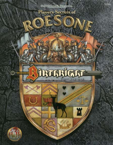 TSR Dungeons & Dragons Archive: Birthright: Player's Secrets of Roesone