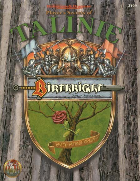 TSR Dungeons & Dragons Archive: Birthright: Player's Secrets of Talinie