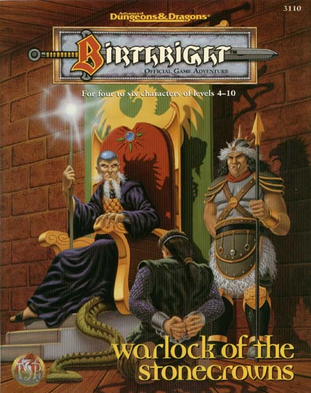 TSR Dungeons & Dragons Archive: Birthright: Warlock of the Stonecrowns