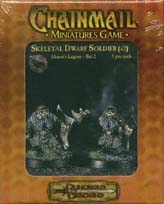 TSR Dungeons & Dragons Archive: Chainmail: Skeletal Dwarf Soldier (x2)