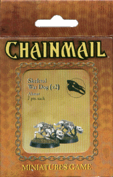 TSR Dungeons & Dragons Archive: Chainmail: Skeletal War Dog (x2)