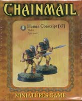 TSR Dungeons & Dragons Archive: Chainmail: Human Conscript (x2)