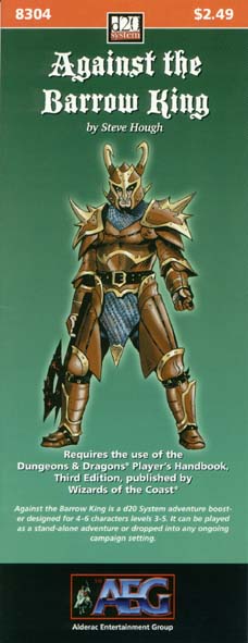 Third Edition Dungeons & Dragons Archive: d20 System: Against the Barrow King