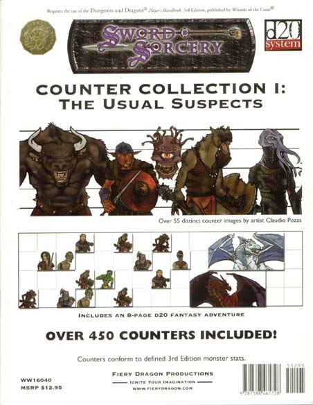 Third Edition Dungeons & Dragons Archive: d20 System: Counter Collection I: The Usual Suspects