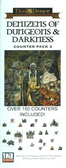 Third Edition Dungeons & Dragons Archive: d20 System: Denizens of Dungeons & Darkness Counter Pack 3