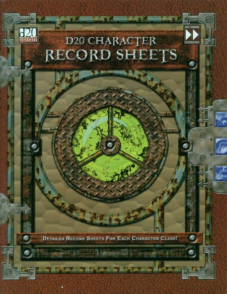 Third Edition Dungeons & Dragons Archive: d20 System: d20 Character Record Sheets