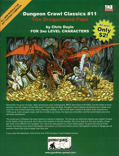 Third Edition Dungeons & Dragons Archive: d20 System: Dungeon Crawl Classics #11: The Dragonfiend Pact