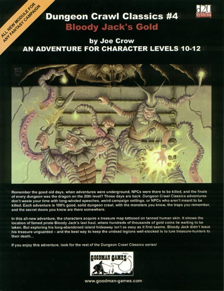 Third Edition Dungeons & Dragons Archive: d20 System: Dungeon Crawl Classics #4: Bloody Jack's Gold