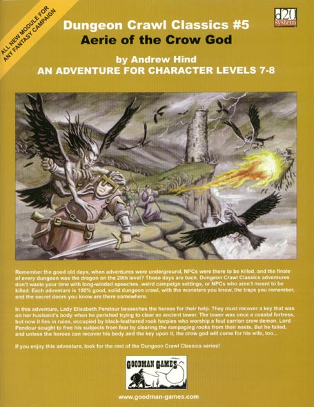 Third Edition Dungeons & Dragons Archive: d20 System: Dungeon Crawl Classics #5: Aerie of the Crow God