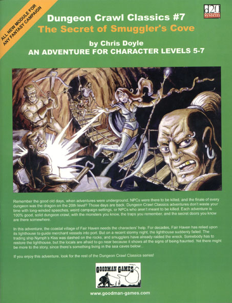 Third Edition Dungeons & Dragons Archive: d20 System: Dungeon Crawl Classics #7: The Secret of Smuggler's Cove