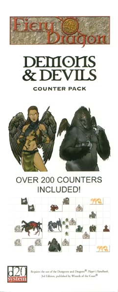 Third Edition Dungeons & Dragons Archive: d20 System: Demons & Devils Counter Pack