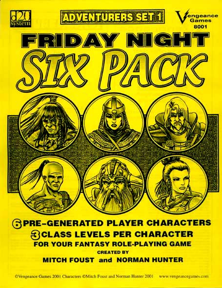 Third Edition Dungeons & Dragons Archive: d20 System: Friday Night Six Pack: Adventurers Set 1