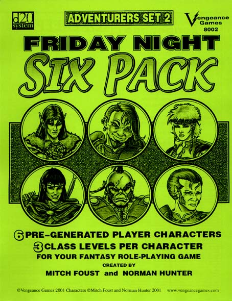 Third Edition Dungeons & Dragons Archive: d20 System: Friday Night Six Pack: Adventurers Set 2