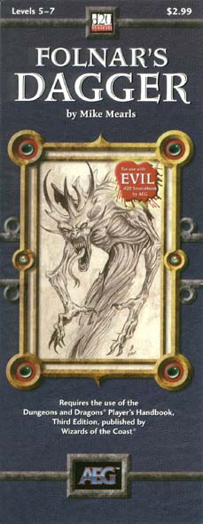 Third Edition Dungeons & Dragons Archive: d20 System: Folnar's Dagger