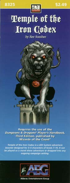 Third Edition Dungeons & Dragons Archive: d20 System: Temple of the Iron Codex