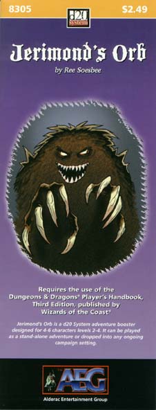 Third Edition Dungeons & Dragons Archive: d20 System: Jerimond's Orb