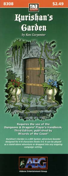 Third Edition Dungeons & Dragons Archive: d20 System: Kurishan's Garden