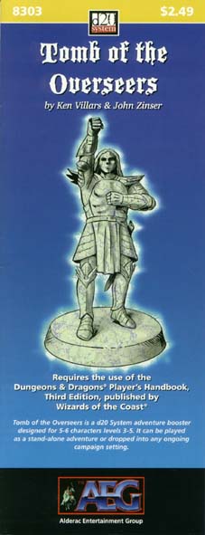 Third Edition Dungeons & Dragons Archive: d20 System: Tomb of the Overseers