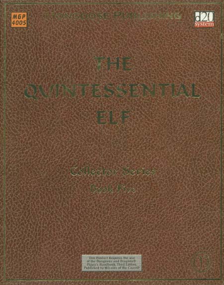 Third Edition Dungeons & Dragons Archive: d20 System: The Quintessential Elf