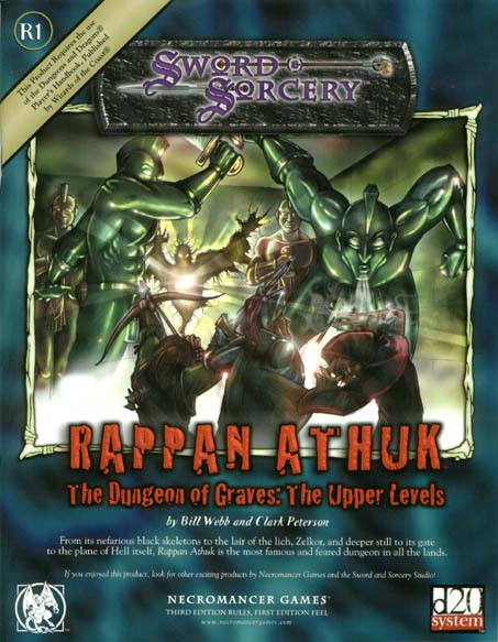 Third Edition Dungeons & Dragons Archive: d20 System: Rappan Athuk - The Dungeon of Graves: The Upper Levels