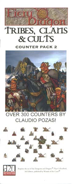 Third Edition Dungeons & Dragons Archive: d20 System: Tribes, Clans & Cults Counter Pack 2