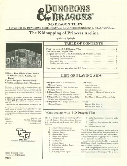 Dungeons & Dragons Archive: The Kidnapping of Princess Arelina