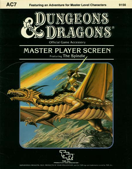 Dungeons & Dragons Archive: Master Player Screen