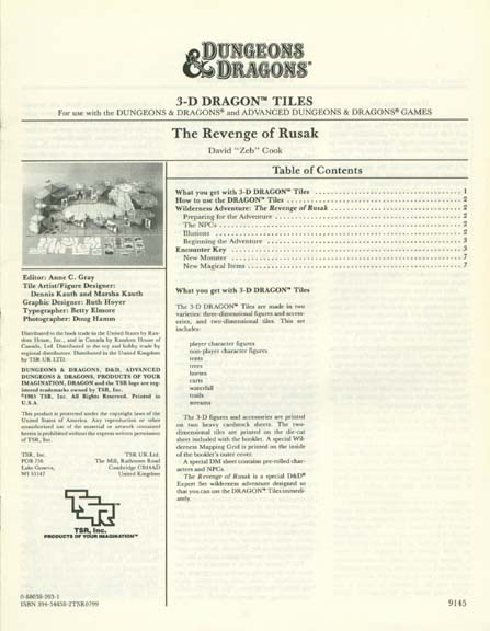 Dungeons & Dragons Archive: The Revenge of Rusak