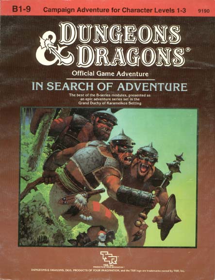 Dungeons & Dragons Archive: B1-9 In Search of Adventure