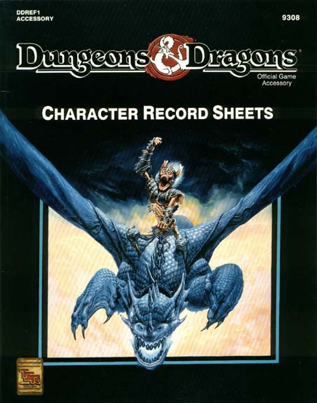 Dungeons & Dragons Archive: Character Record Sheets