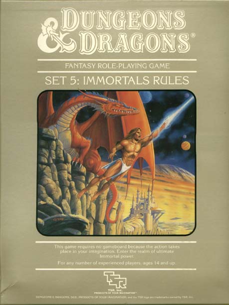 Dungeons & Dragons Archive: Set 5: Immortals Rules