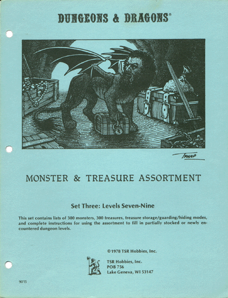 Dungeons & Dragons Archive: Monster & Treasure Assortment Set Three