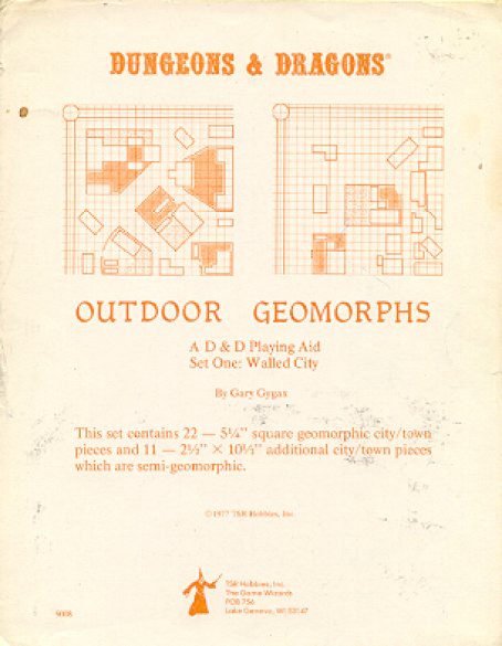 Dungeons & Dragons Archive: Outdoor Geomorphs Set One