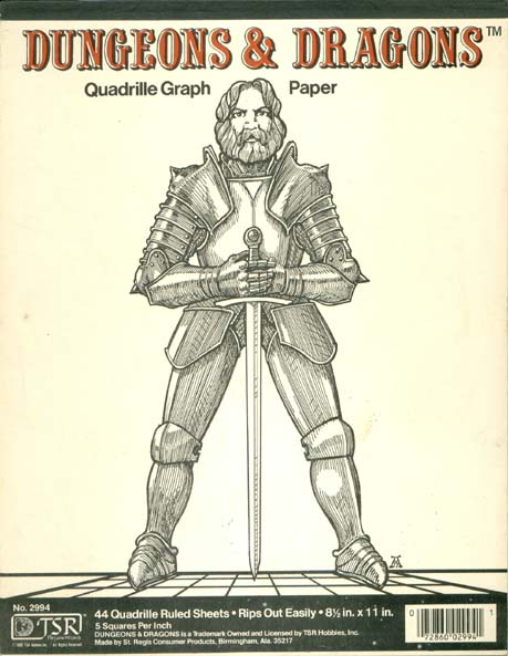 Dungeons & Dragons Archive: Quadrille Graph Paper