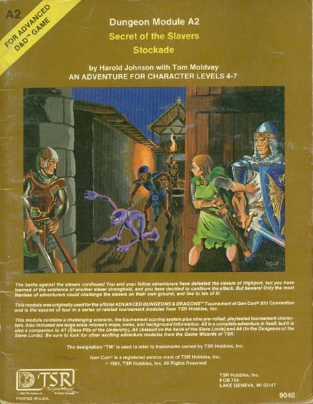 Advanced Dungeons & Dragons Archive: Secret of the Slavers Stockade