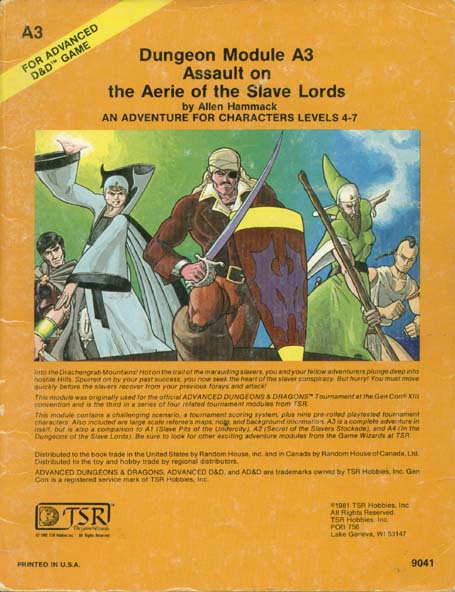 Advanced Dungeons & Dragons Archive: Assault on the Aerie of the Slave Lords