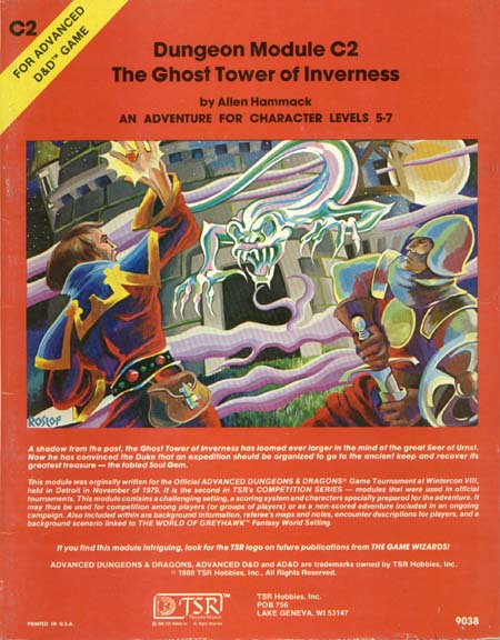 Advanced Dungeons & Dragons Archive: The Ghost Tower of Inverness