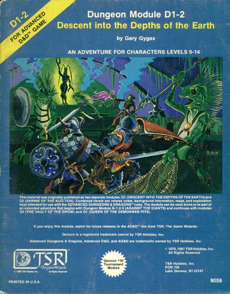 Advanced Dungeons & Dragons Archive: Descent into the Depths of the Earth
