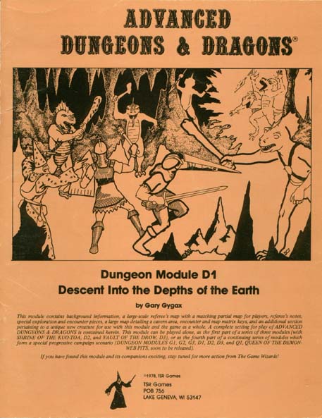 Advanced Dungeons & Dragons Archive: Descent Into the Depths of the Earth