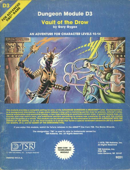 Advanced Dungeons & Dragons Archive: Vault of the Drow