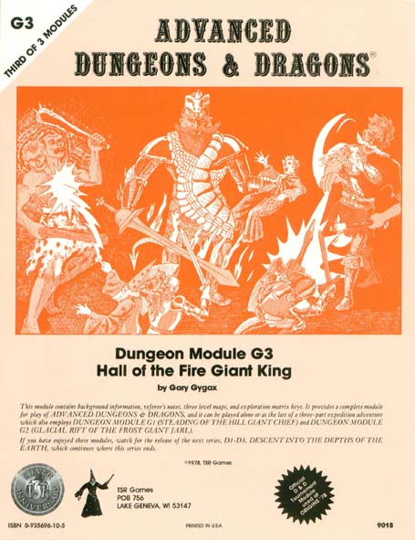 Advanced Dungeons & Dragons Archive: Hall of the Fire Giant King