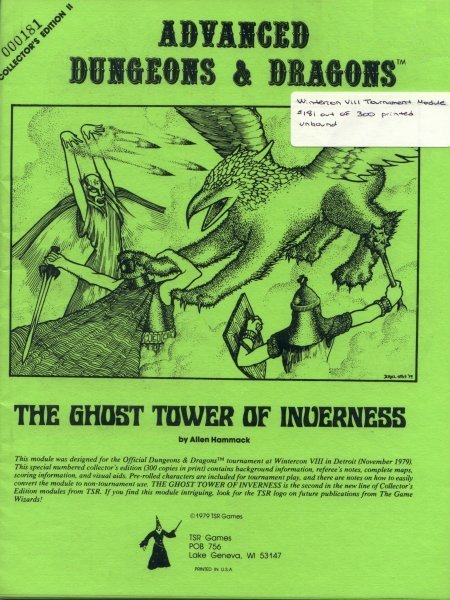 Advanced Dungeons & Dragons Archive: The Ghost Tower of Inverness