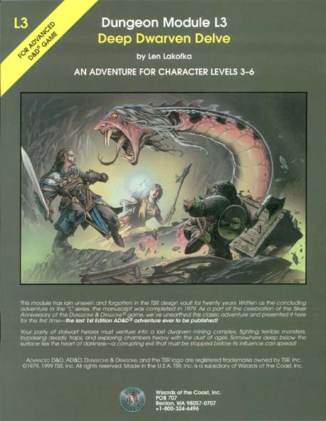 Advanced Dungeons & Dragons Archive: Deep Dwarven Delve